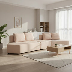 Taviel Fabric Sectional Sofa (Pet Friendly & Easy Clean) - Esteller