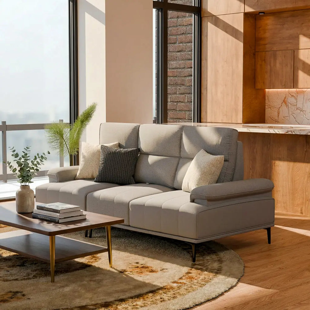 Orrian Fabric Adjustable Backrest Sofa (Pet Friendly & Easy Clean) - Esteller