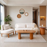 Heston Fabric Wooden Sofa