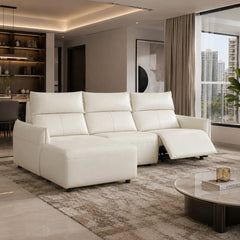 Sylvanair Genuine Leather Recliner Sectional Sofa MB