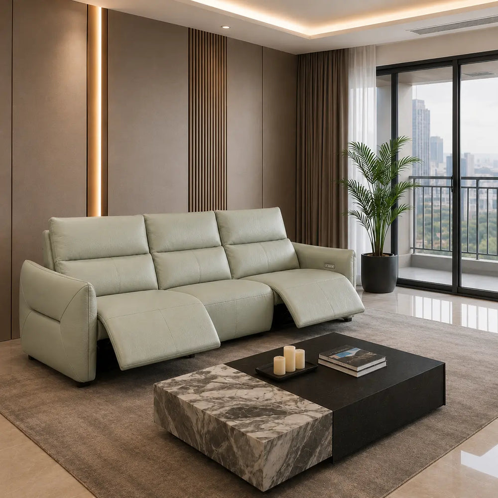 Doreva Genuine Leather Recliner Sofa MB
