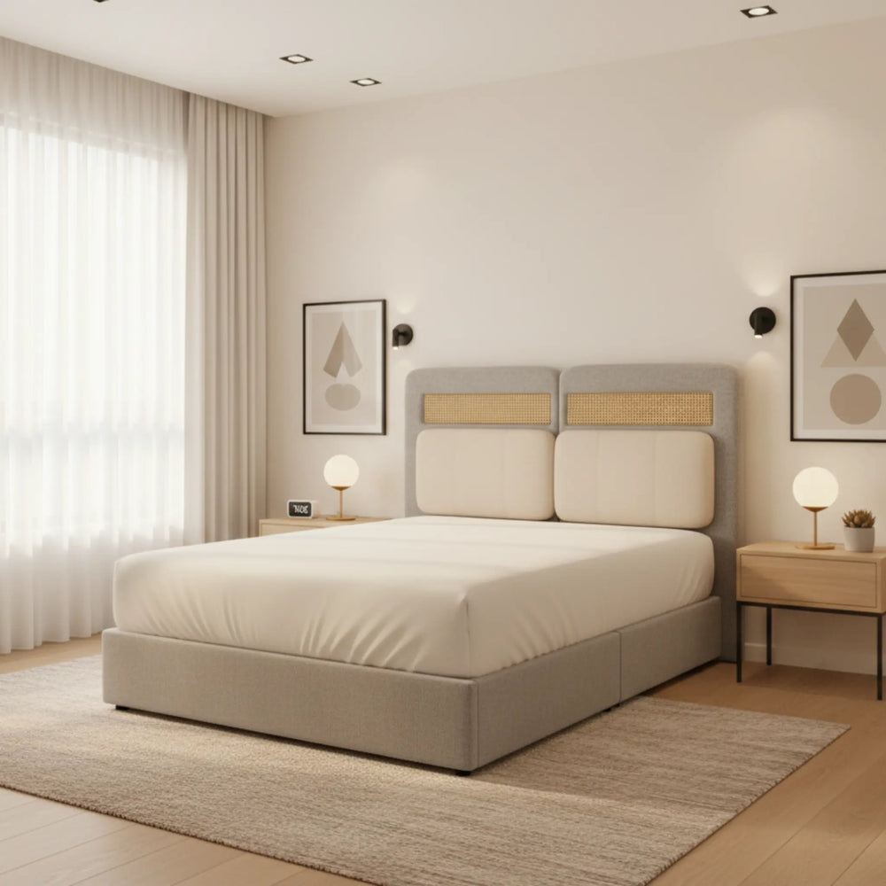 Axial Fabric Bed Frame (Pet Friendly & Easy Clean) - Esteller