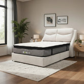 Enso Fabric Headboard Storage Bed Frame (Pet Friendly & Easy Clean) - Esteller