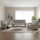 Novar Fabric Recliner Sofa (Pet Friendly & Easy Clean) - Esteller