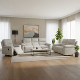 Deyric Fabric Recliner Sofa (Pet Friendly & Easy Clean) - Esteller