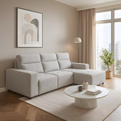 Brivan Fabric L-Shaped Sofa (Pet Friendly & Easy Clean) - Esteller