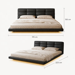 Varellia Frosted Fabric Bed Frame