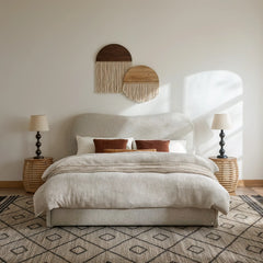 Bondi Boucle Fabric Storage Bed 6S