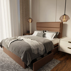 Zorvain Fabric Drawer Bed Frame (Water Repellent & Pet friendly) by Somnuz KH