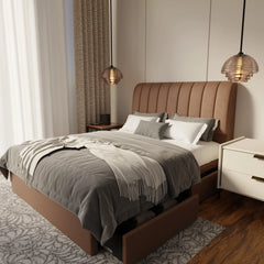 Kuro Fabric Drawer Bed Frame (Water Repellent & Pet friendly) by Somnuz KH