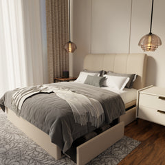 Caldrin Fabric Drawer Bed Frame (Water Repellent & Pet friendly) by Somnuz KH