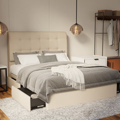 Endora Fabric Drawer Bed Frame (Water Repellent & Pet friendly) by Somnuz KH