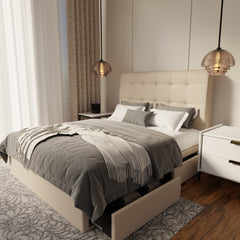 Endora Fabric Drawer Bed Frame (Water Repellent & Pet friendly) by Somnuz KH