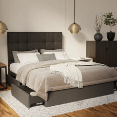Elara Fabric Drawer Bed Frame (Water Repellent & Pet friendly) SSE