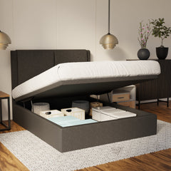 Vance Fabric Storage Bed Frame (Water Repellent & Pet Friendly) SSE