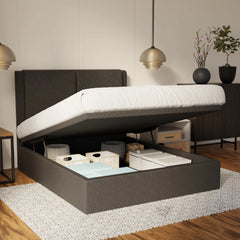 Vance Fabric Storage Bed Frame (Water Repellent & Pet Friendly) SSE