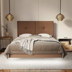 Rylan Fabric Floating Bed Frame (Water Repellent, Pet Friendly & LED) SSE