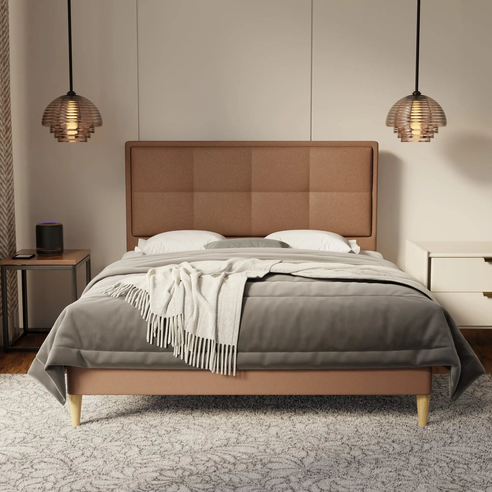 Solvane Fabric Bed Frame (Water Repellent & Pet friendly) by Somnuz KH