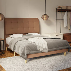 Haldor Fabric Bed Frame (Water Repellent & Pet friendly) by Somnuz KH