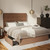 Theron Fabric Drawer Bed Frame (Water Repellent & Pet Friendly) SSE