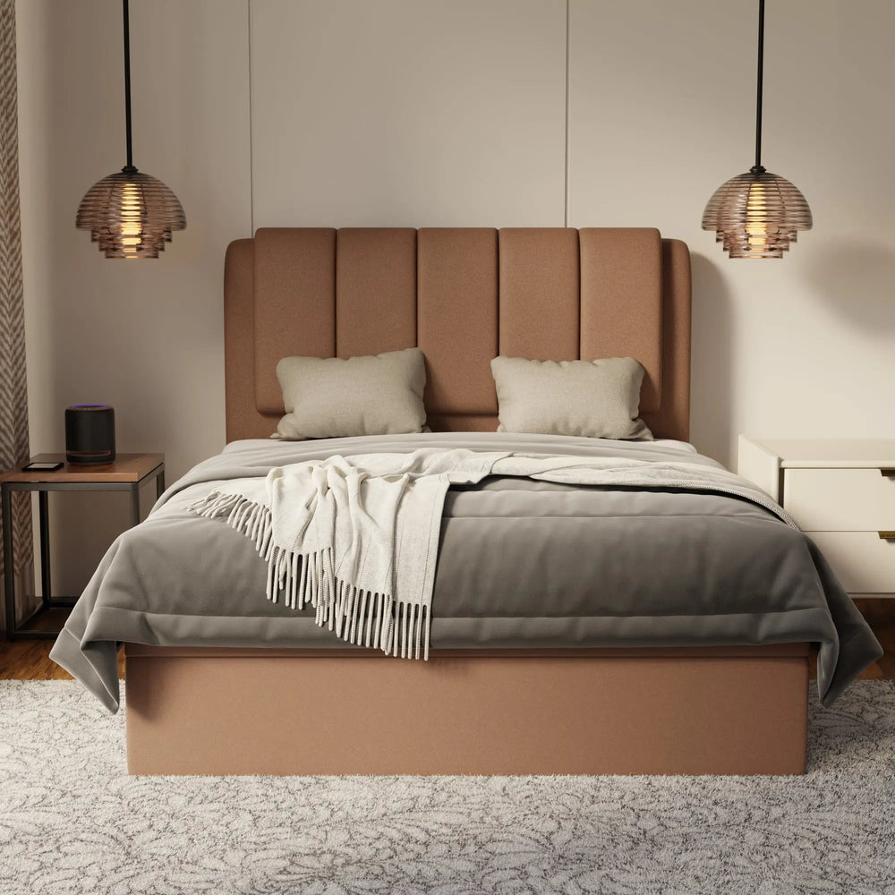 Asteron Fabric Storage Bed Frame (Water Repellent & Pet Friendly) by Somnuz KH