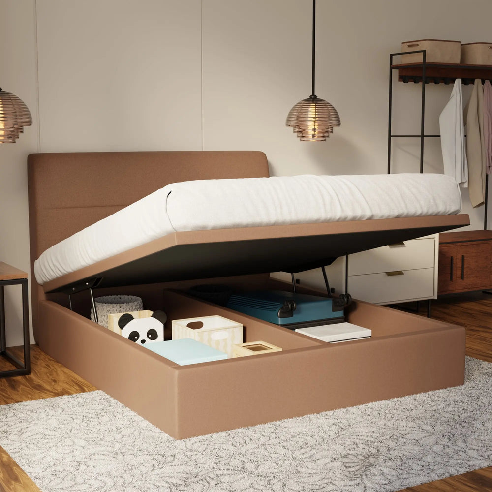Lysara Fabric Storage Bed Frame (Water Repellent & Pet Friendly) by Somnuz KH