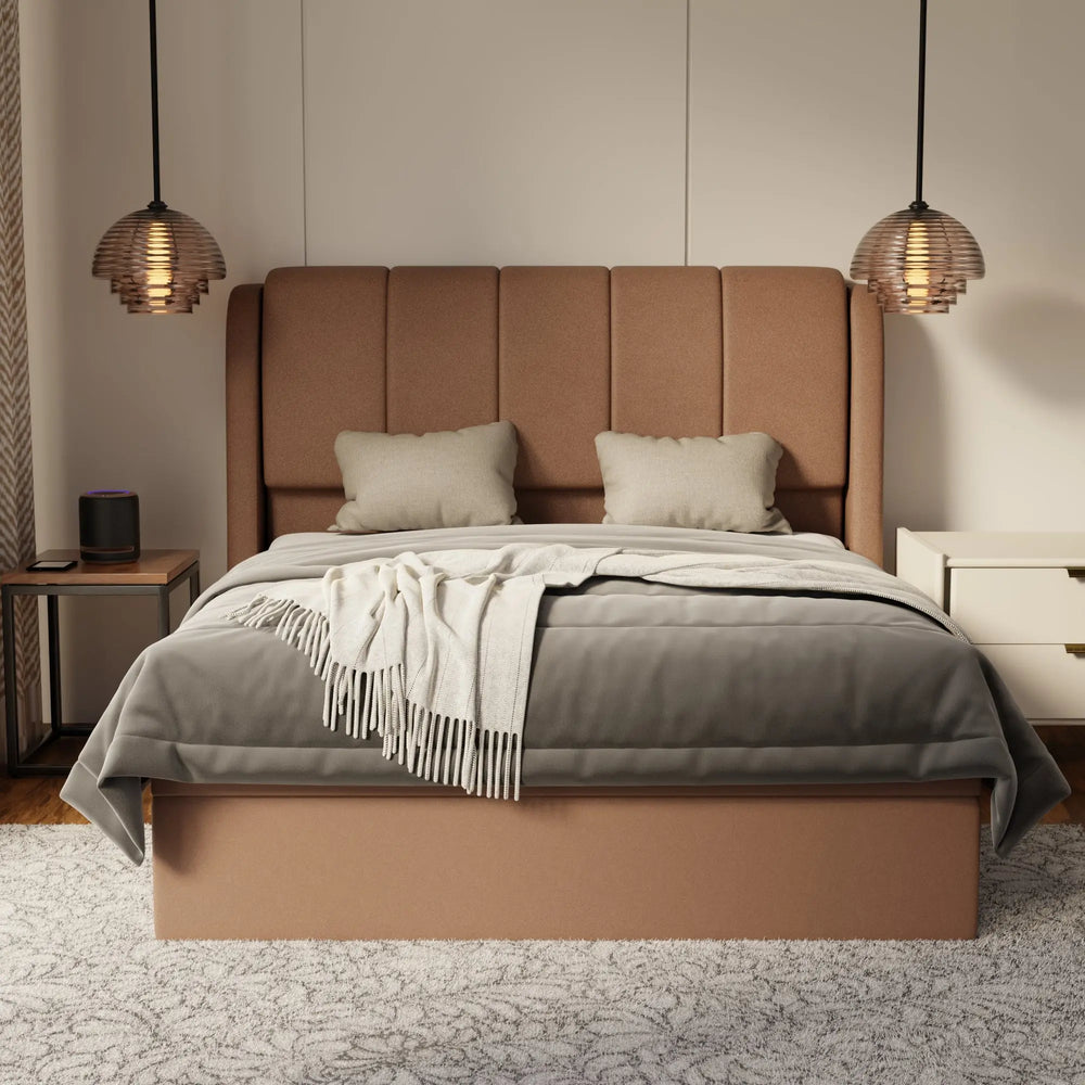 Brinley Fabric Storage Bed Frame (Water Repellent & Pet Friendly) by Somnuz KH