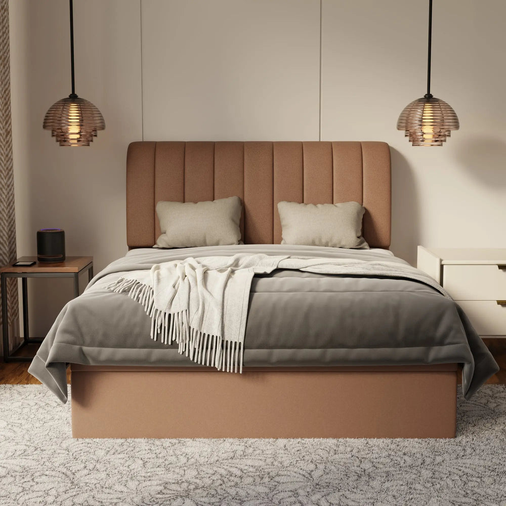Kuro Fabric Storage Bed Frame (Water Repellent & Pet Friendly) by Somnuz KH