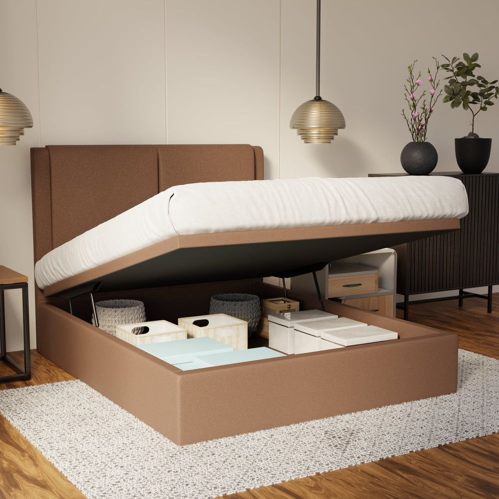 Vance Fabric Storage Bed Frame (Water Repellent & Pet Friendly) SSE