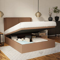 Vance Fabric Storage Bed Frame (Water Repellent & Pet Friendly) SSE