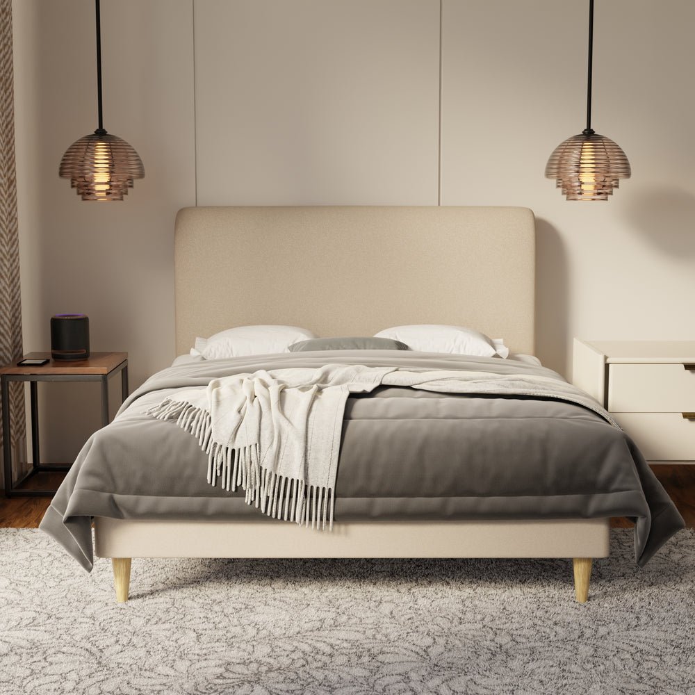 Vintaro Fabric Bed Frame (Water Repellent & Pet friendly) by Somnuz KH