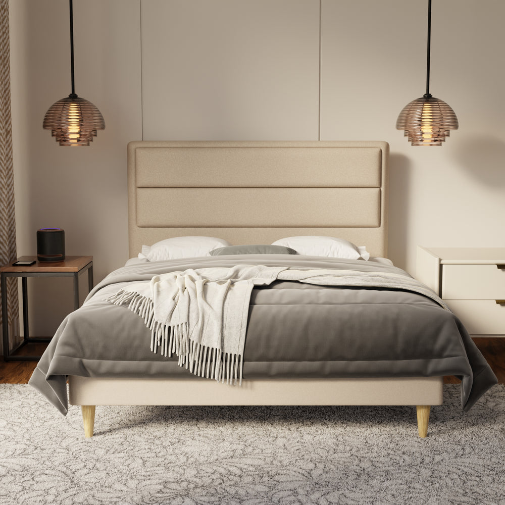 Zorvain Fabric Bed Frame (Water Repellent & Pet friendly) by Somnuz KH