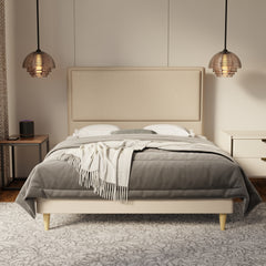 Shiro Fabric Bed Frame (Water Repellent & Pet friendly) by Somnuz KH