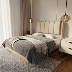 Asteron Fabric Bed Frame (Water Repellent & Pet friendly) by Somnuz KH