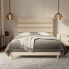 Corlune Fabric Bed Frame (Water Repellent & Pet friendly) by Somnuz KH