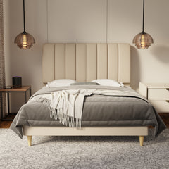 Trevino Fabric Bed Frame (Water Repellent & Pet friendly) by Somnuz KH