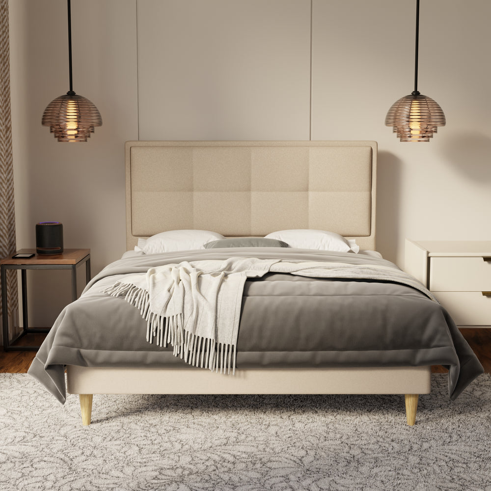 Solvane Fabric Bed Frame (Water Repellent & Pet friendly) by Somnuz KH