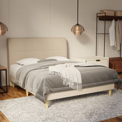 Lysara Fabric Bed Frame (Water Repellent & Pet friendly) by Somnuz KH