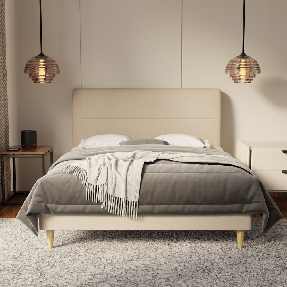Lysara Fabric Bed Frame (Water Repellent & Pet friendly) by Somnuz KH
