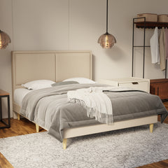Bravelle Fabric Bed Frame (Water Repellent & Pet friendly) by Somnuz KH