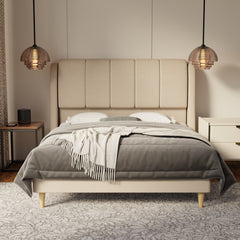 Brinley Fabric Bed Frame (Water Repellent & Pet friendly) by Somnuz KH