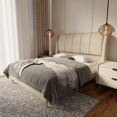 Brinley Fabric Bed Frame (Water Repellent & Pet friendly) by Somnuz KH