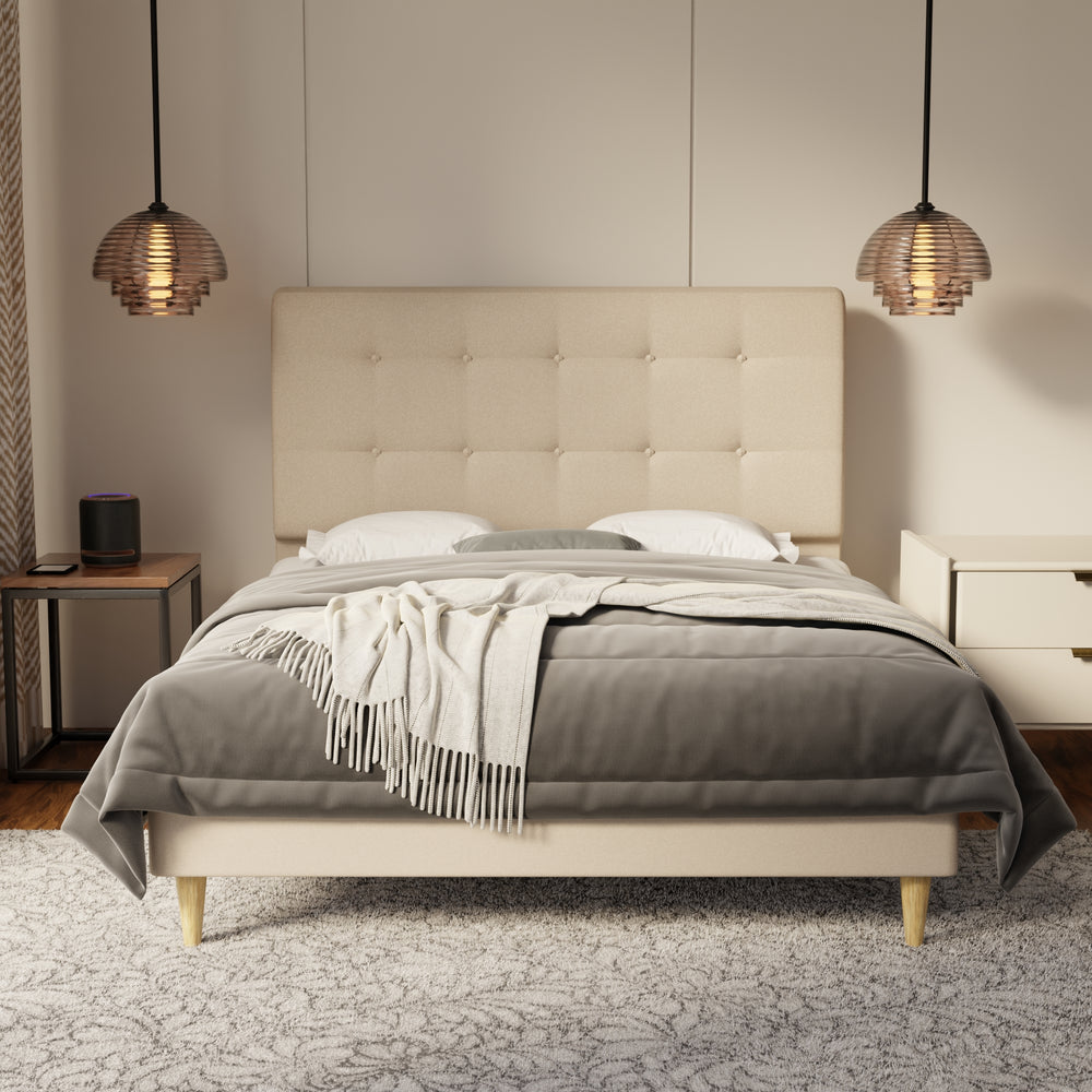 Endora Fabric Bed Frame (Water Repellent & Pet friendly) by Somnuz KH