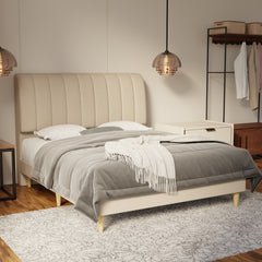 Kuro Fabric Bed Frame (Water Repellent & Pet friendly) by Somnuz KH
