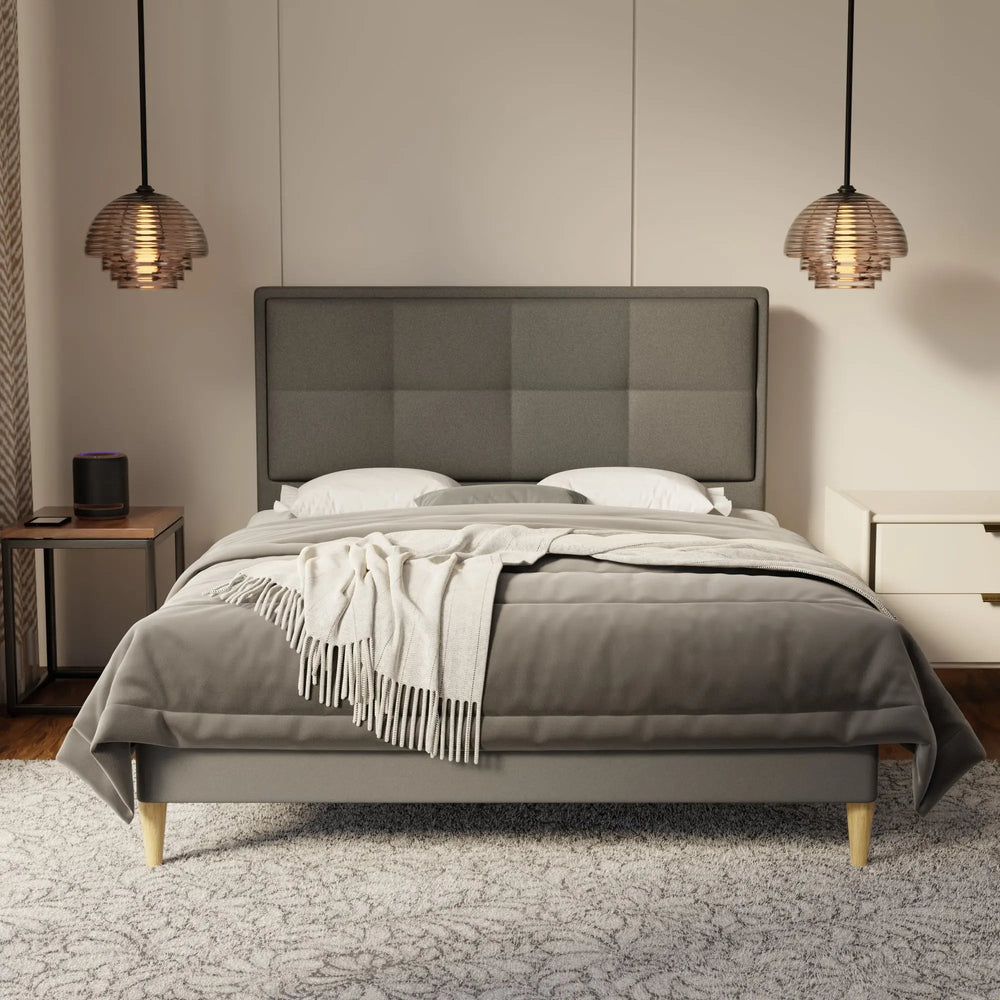 Solvane Fabric Bed Frame (Water Repellent & Pet friendly) by Somnuz KH