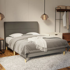 Lysara Fabric Bed Frame (Water Repellent & Pet friendly) by Somnuz KH