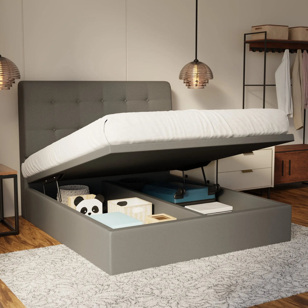 Endora Fabric Storage Bed Frame (Water Repellent & Pet Friendly) by Somnuz KH