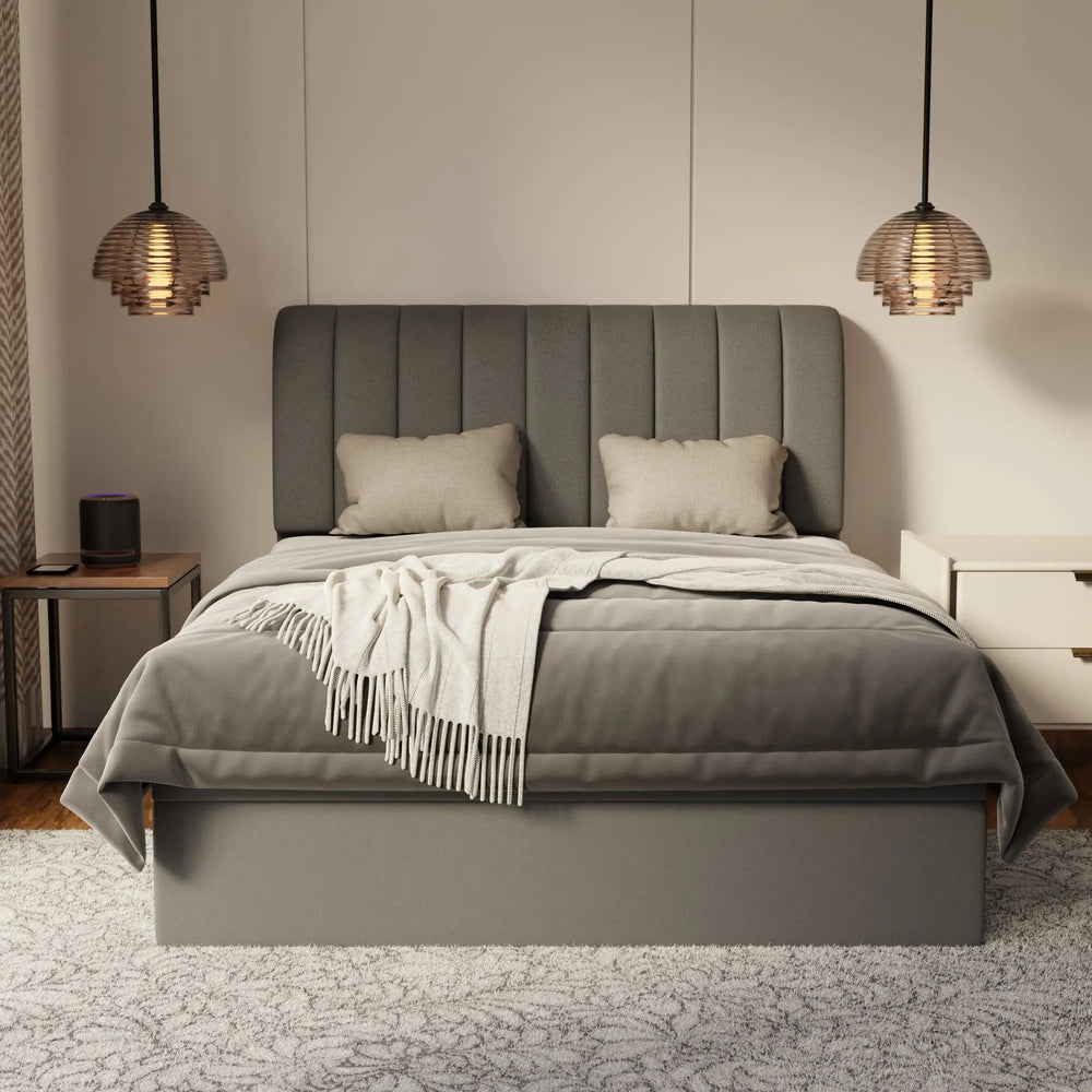 Kuro Fabric Storage Bed Frame (Water Repellent & Pet Friendly) by Somnuz KH