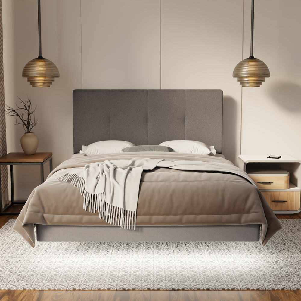 Lyra Fabric Floating Bed Frame (Water Repellent, Pet Friendly & LED) SSE
