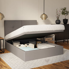 Rylan Fabric Storage Bed Frame (Water Repellent & Pet Friendly) SSE